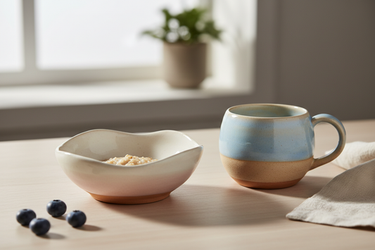 2 poteries pour petit déjeuner enfants